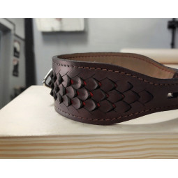 Genuine Leather Bracer Dragon Scale Arm Guard Custom Made Fantasy Cosplay Bracelet Handmade