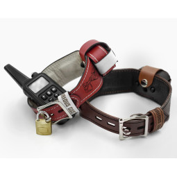 Leather Shock Collar, Custom BDSM Training Collar Handmade, Wolf Collar, Puppy Play, Lockable, Estim, E-collar Bear