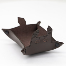 Genuine Premium Leather Tray – Small Size with Engraved Design