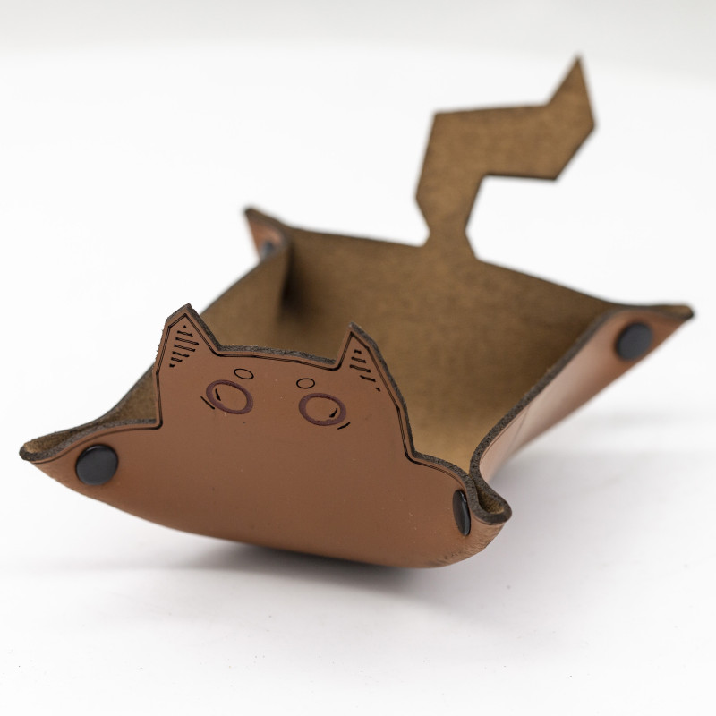 Genuine Premium Leather Tray – Small Size with Engraved Design