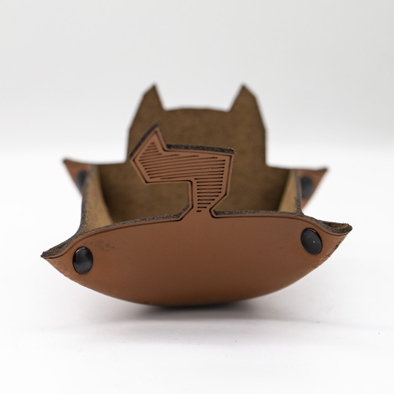 Genuine Premium Leather Tray – Small Size with Engraved Design