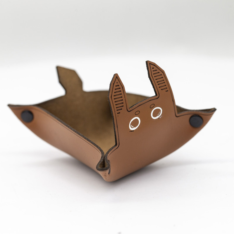 Genuine Premium Leather Tray – Small Size with Engraved Design