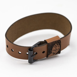 Genuine Premium Leather Wristband – Customizable with Your Uploaded Graphics