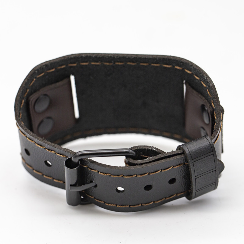 Genuine Premium Leather Wristband – Customizable with Your Uploaded Graphics