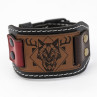 Genuine Premium Leather Wristband – Customizable with Your Uploaded Graphics