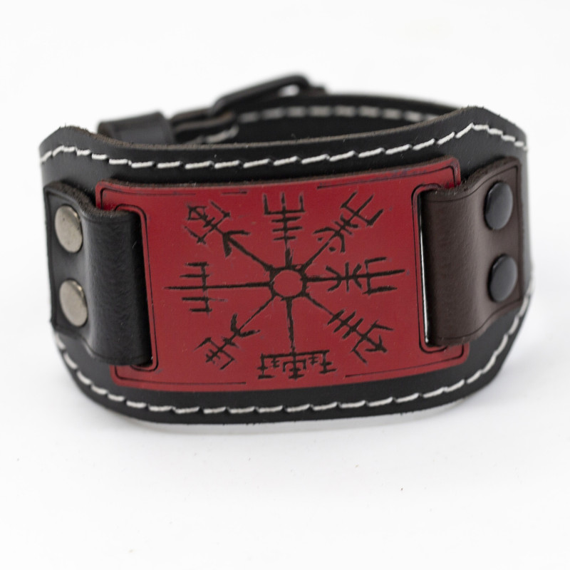 Genuine Premium Leather Wristband – Customizable with Your Uploaded Graphics
