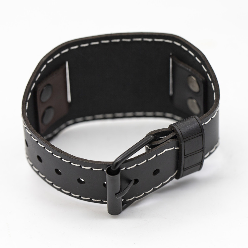 Genuine Premium Leather Wristband – Customizable with Your Uploaded Graphics