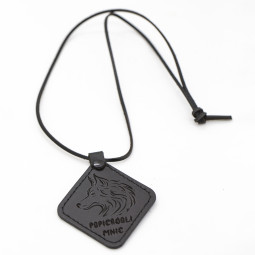 Genuine Premium Leather Necklace – Customizable with Your Uploaded Graphics