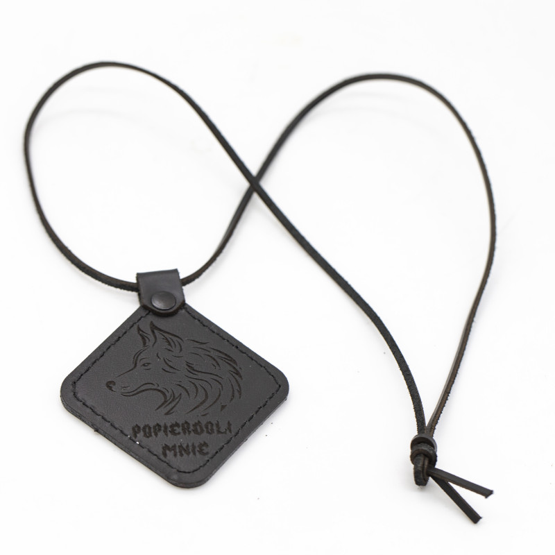 Genuine Premium Leather Necklace – Customizable with Your Uploaded Graphics