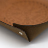 Genuine Premium Leather Tray with Engraved Graphic