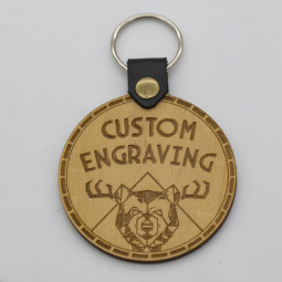 Genuine Premium Leather Keychain Customizable with Your Uploaded Graphics or Text