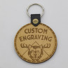 Genuine Premium Leather Keychain Customizable with Your Uploaded Graphics or Text