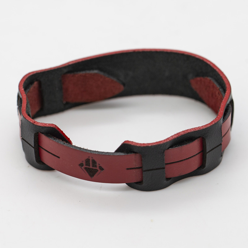 Premium Double Leather Wristband – Custom Graphics or Text