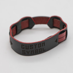 Premium Double Leather Wristband – Custom Graphics or Text