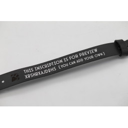 Genuine Premium Leather Wristband – Customizable with Your Uploaded Graphics