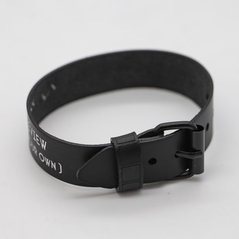 Genuine Premium Leather Wristband – Customizable with Your Uploaded Graphics