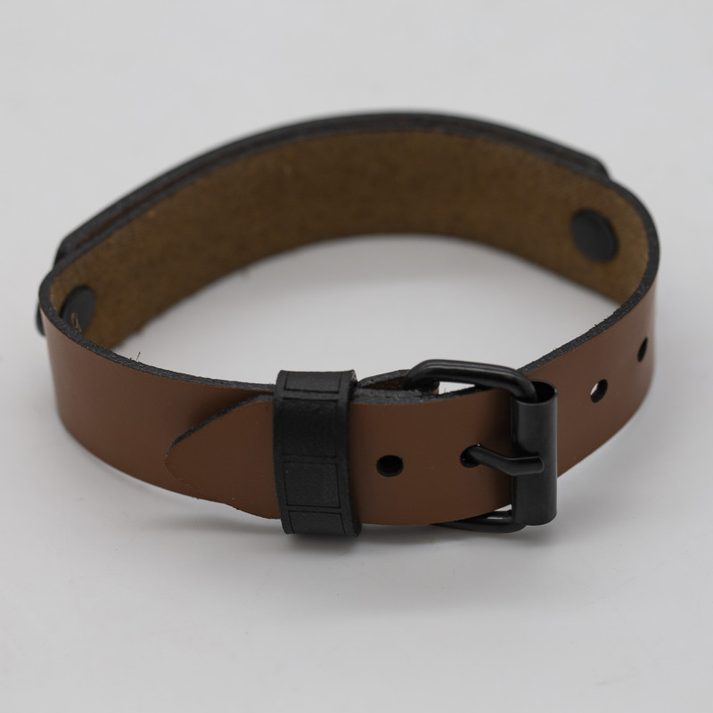 Genuine Premium Leather Wristband – Customizable with Your Uploaded Graphics