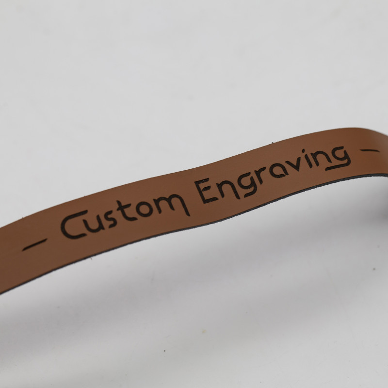 Genuine Premium Leather Wristband – Customizable with Your Uploaded Graphics