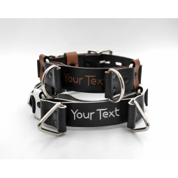 Geniune Leather Choking Collar, Handpainted BDSM Training Lockable Collar, Customisable Handmade Workshop Choker