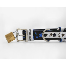 Beutiful Handmade Colorful BDSM Choking Collar, Premium Genuine Leather, Handpainted Real Leather Choker