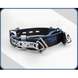 Beutiful Handmade Colorful BDSM Choking Collar, Premium Genuine Leather, Handpainted Real Leather Choker