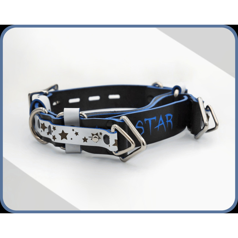 Beutiful Handmade Colorful BDSM Choking Collar, Premium Genuine Leather, Handpainted Real Leather Choker