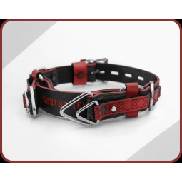 Leather Engraved Locking Choker, With a locking strap, Handmade Lockable Custom Choking Collar, BDSM Training Collar, Puppy Play