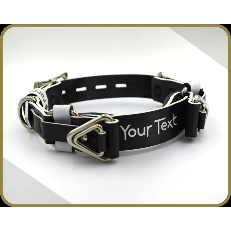 Leather Locking Choker, With a locking strap, Handmade Custom Choking Collar, BDSM Training Collar, Puppy Play