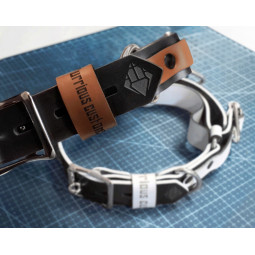 Leather Locking Choker, With a locking strap, Handmade Custom Choking Collar, BDSM Training Collar, Puppy Play