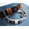 Leather Locking Choker, With a locking strap, Handmade Custom Choking Collar, BDSM Training Collar, Puppy Play