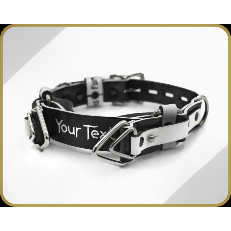 Leather Locking Choker, With a locking strap, Handmade Custom Choking Collar, BDSM Training Collar, Puppy Play