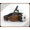 Premium Leather Shock Collar, Star Engraved Beautiful Handmade Estim Collar, Lockable BDSM Collar
